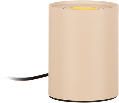 Lucide tube - tafellamp - ø 9,6 cm - led 3 stepdim - gu10 - 1x5w 2700k - taupe