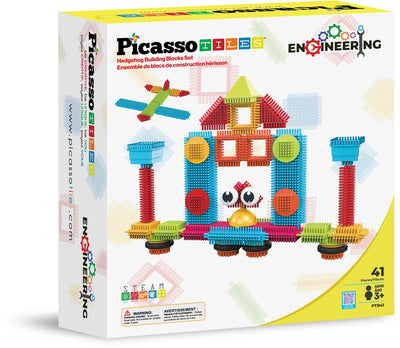 Picassotiles tactic picasso tiles - constructiespeelgoed - hedgehog building blocks - bouwspeelgoed - stem speelgoed - creatief bouwspeelgoed - 41-delig - vanaf 3 jaar