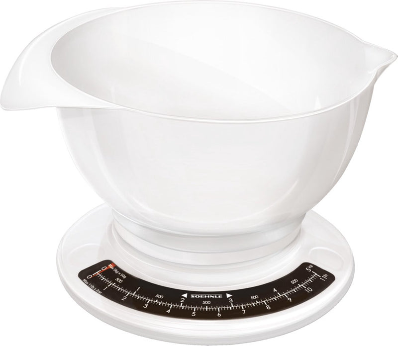 Soehnle keukenweegschaal culina pro - analoog - tot 5 kg - wit