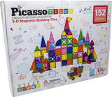 Picasso tiles tactic - constructiespeelgoed - magnetic tiles - magnetische tegels - blocks and mirrors set - stem speelgoed - creatief bouwspeelgoed - 152 delig - vanaf 3 jaar - afbeelding 1