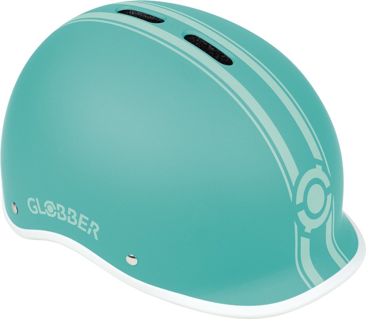 Globber helm - helm urban s m mint- munt - led verlichting - abs helm - verstelbaar - s-m 51-55 cm