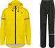 Agu original essential regenpak – 100% waterdicht winddicht – dames heren - poray 5.000 – gerecycled materiaal – geel - maat l