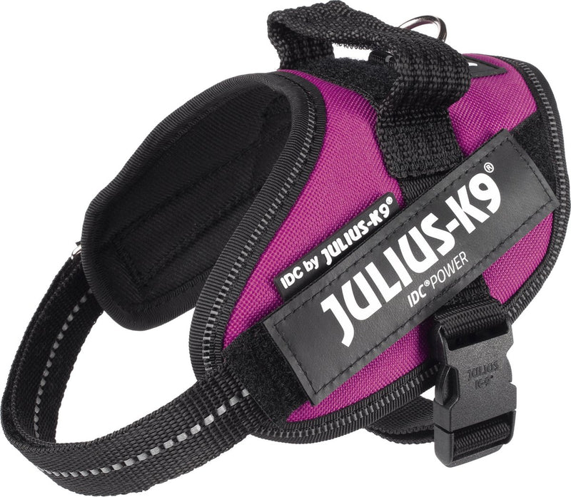 Julius k9 idc powertuig harnas - mini-mini 40-53cm - xs - donkerroze