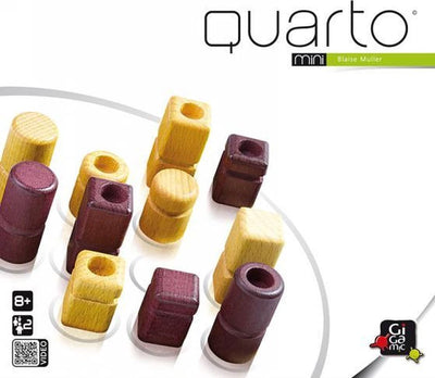 999games gigamic- quarto mini - tactisch twee-spelers bordspel - 4 op een rij! - nl - en - du - fr - sp - it