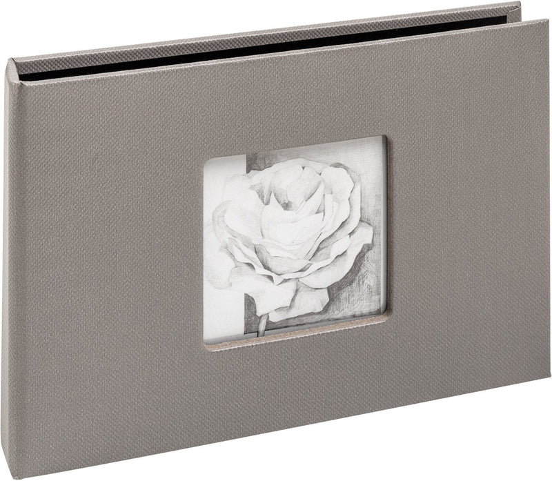 Walther ma-349-x - mini insteekalbum - formaat 17 x 12 cm - 12 foto's 10 x 15 cm - grijs