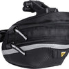 Topeak zadeltas WP II M, Zwart, Waterafstotend, Polyester, Adapter, 1,25L, QuickClick, Reflecterend, 152g