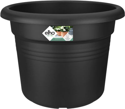 Elho green basics cilinder 55 - bloempot voor buiten - ø 54.3 x h 41.2 cm - living black
