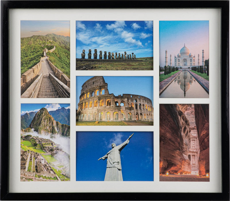 Henzo fotolijst - - piano gallery - collagelijst voor 7 foto's - fotomaat 10x15 cm - zwart
