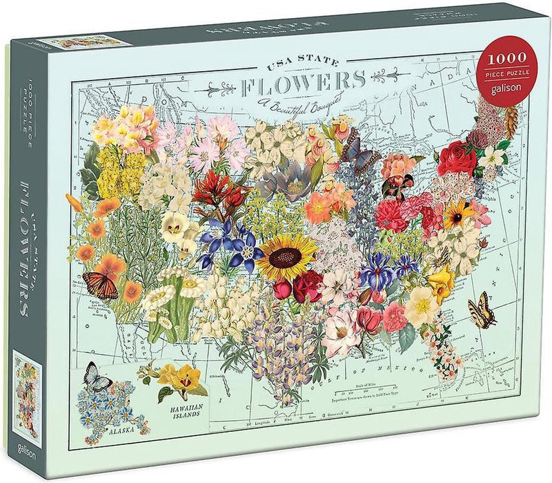 Wendy gold usa state flowers 1000 piece puzzle