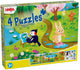 Haba puzzel - jaargetijden - seizoenen - 4 in 1 - 4x24st. - 3+