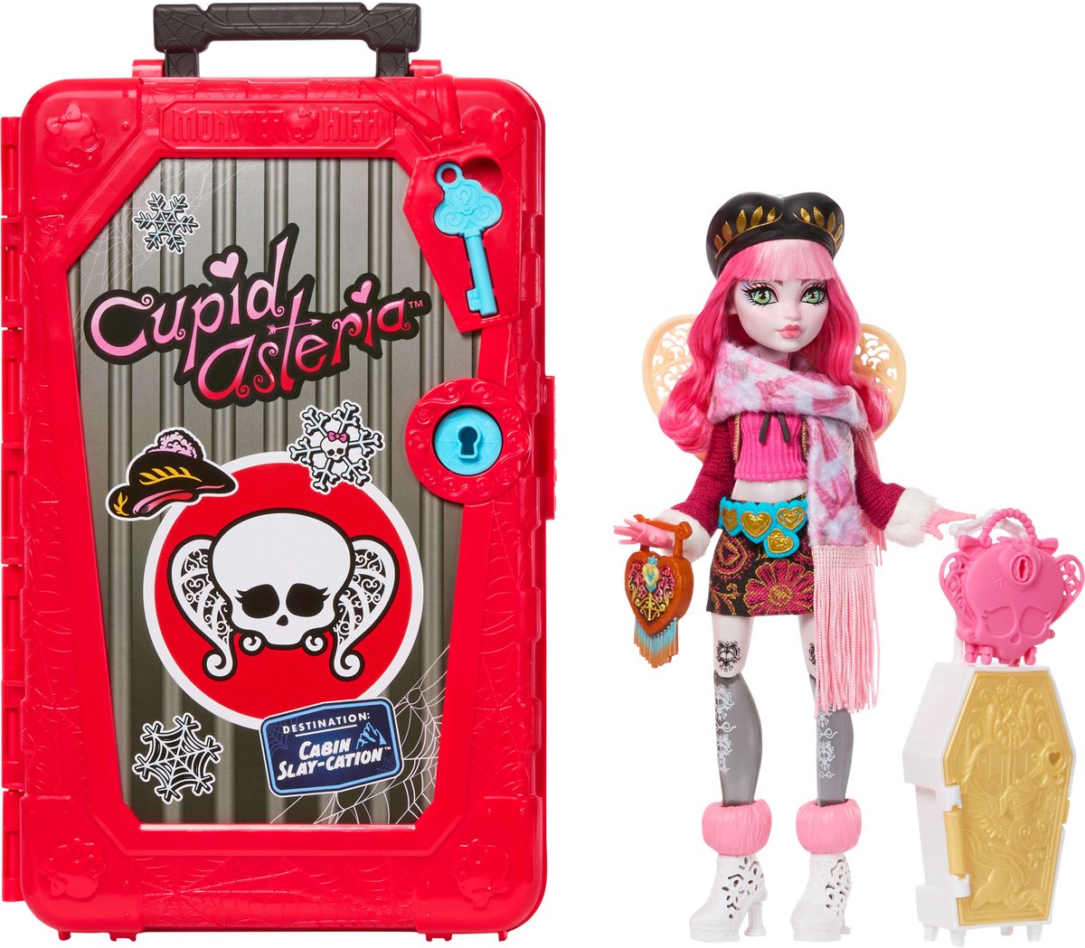 Mattel monster high skulltimate secrets cabinevakantie speelset - cupid asteria pop en accessoires