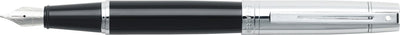 Sheaffer vulpen - 300 e9314 - m - black barrel chrome cap chrome plated - sf-e0931453