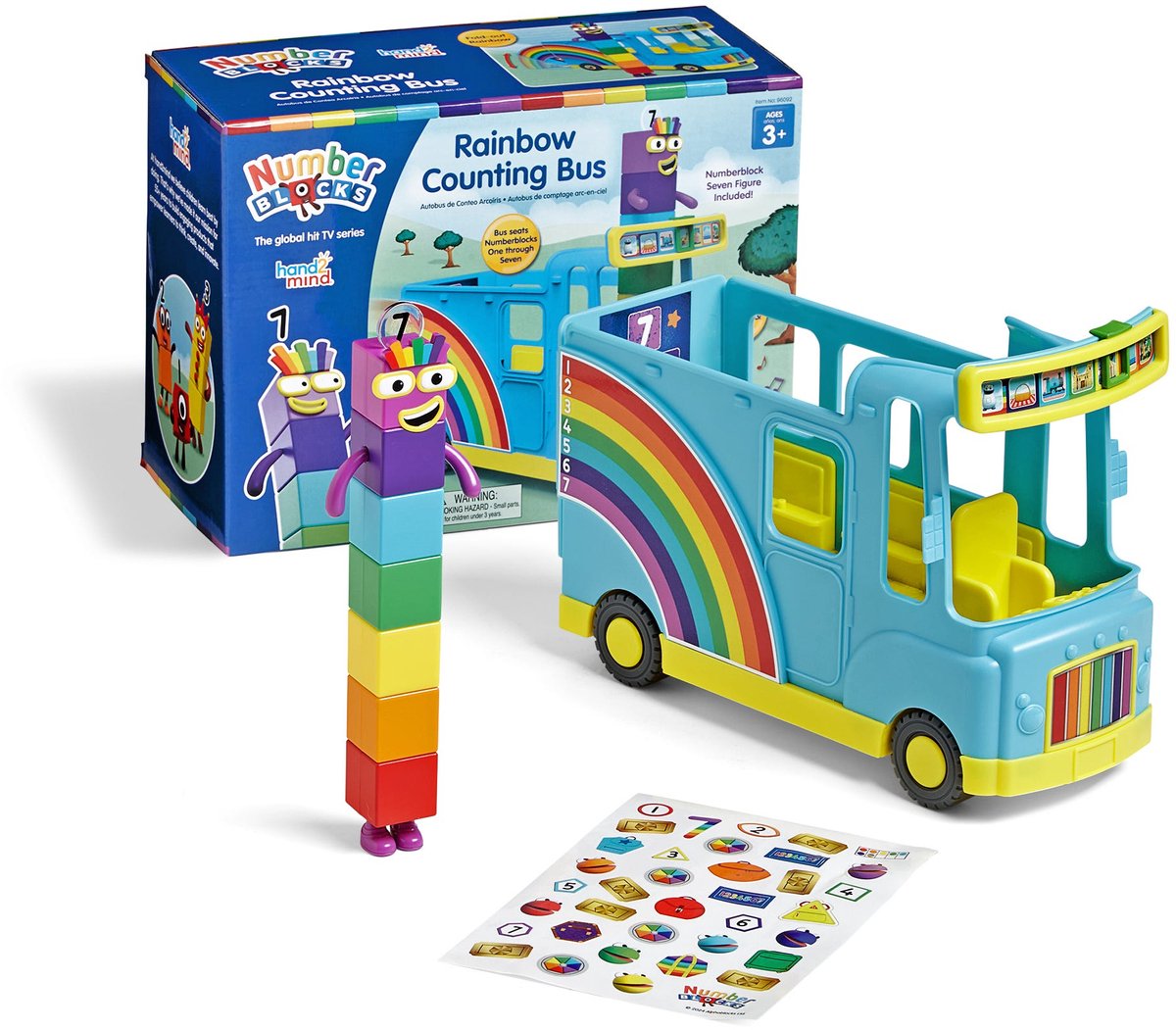 Learning resources speelgoed numberblocks rainbow counting bus interactief. - 3+