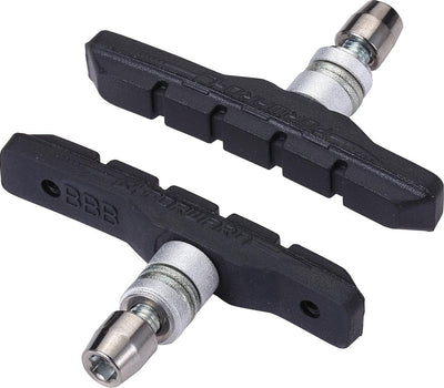 Bbb cycling remblokjes fiets - veestop - velgrem - compatibel met stadsfiets mountainbike - v-brake remblokken - zwart - bbs-04