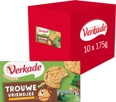 Verkade trouwe vriendjes vanille koekjes - 10 x 175 gram