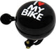 Dresco fietsbel dingdong i love my bike - zwart - 60 mm
