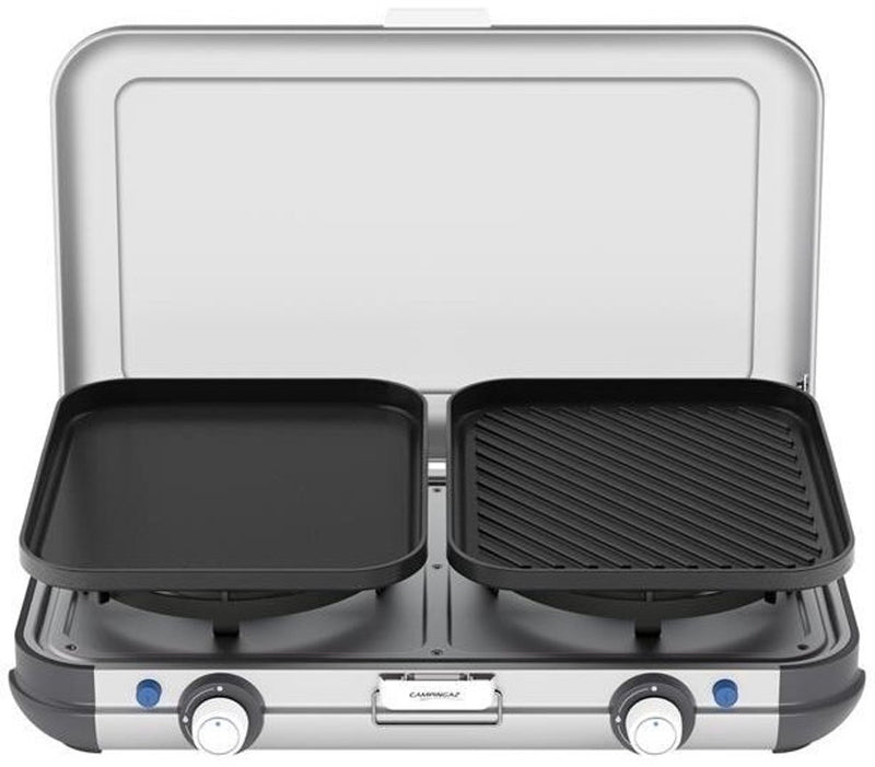 Campingaz kitchen 2 grill and go cv - luxe camping kooktoestel – gas stove - grijs