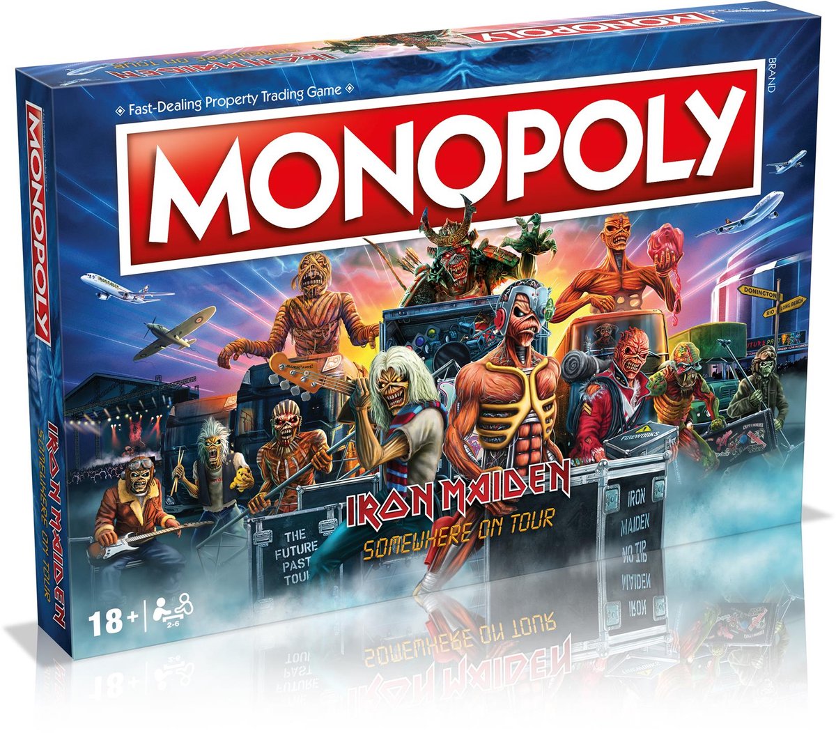 Winning moves monopoly - bordspel - iron maiden - engels