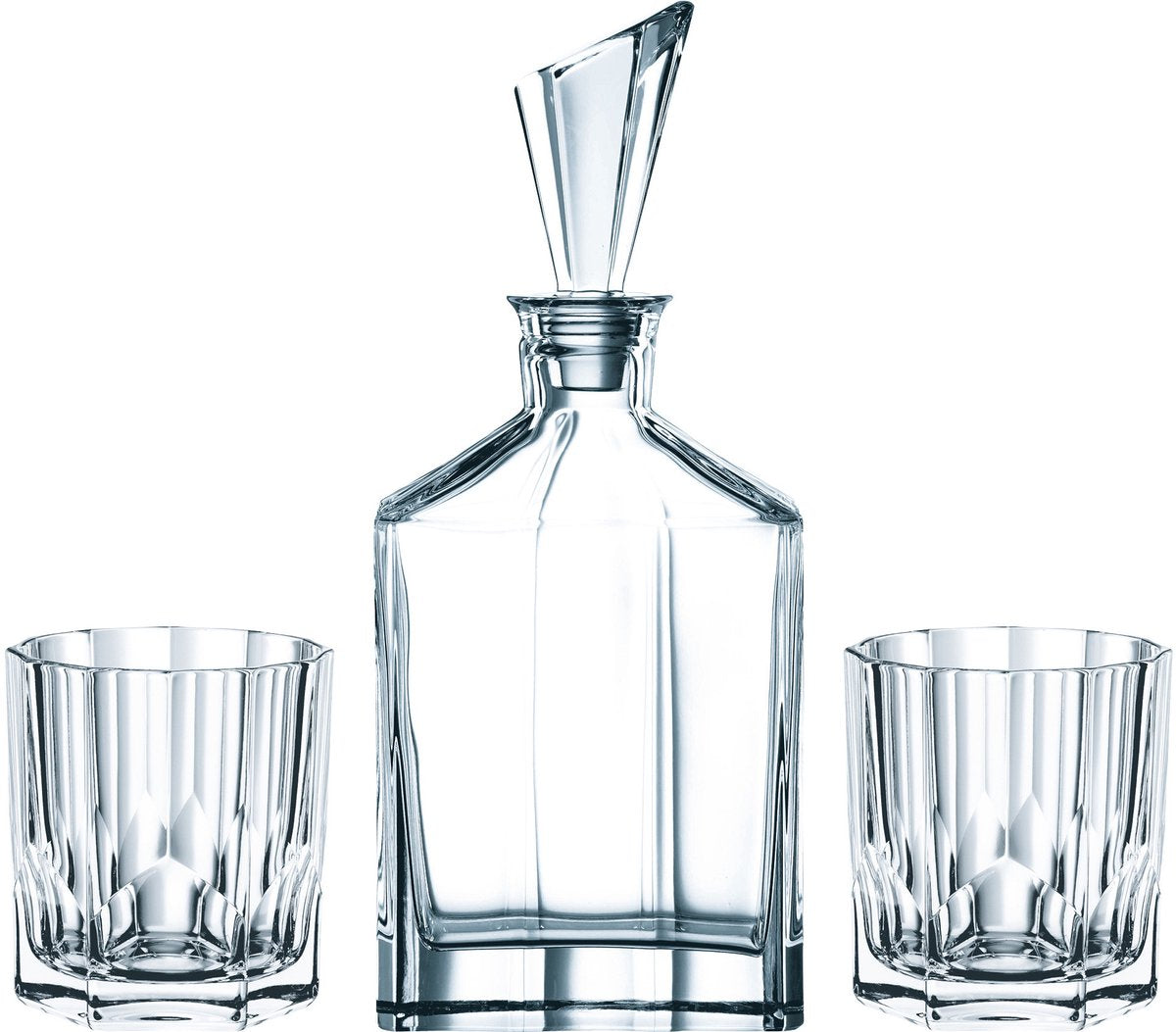 Nachtmann aspen whiskyset 3-delig kristal helder glas cadeau tip