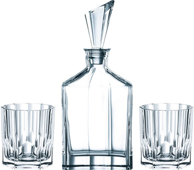Nachtmann aspen whiskyset 3-delig kristal helder glas cadeau tip