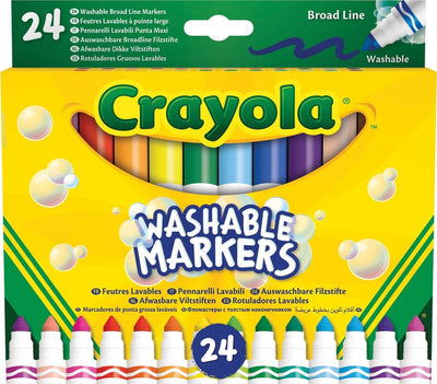 Crayola - viltstiften - 24 afwasbare viltstiften voor kinderen - dunne punt