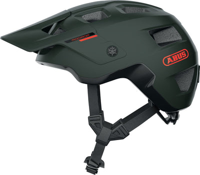 Abus fietshelm modrop pine green s - 51-55 cm - groen - geschikt voor gebruik op mountainbikes - 310 g