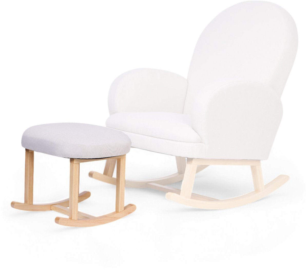 Childhome voetensteun voor schommelstoel – linnen – beige – comfort stijlvolle afwerking