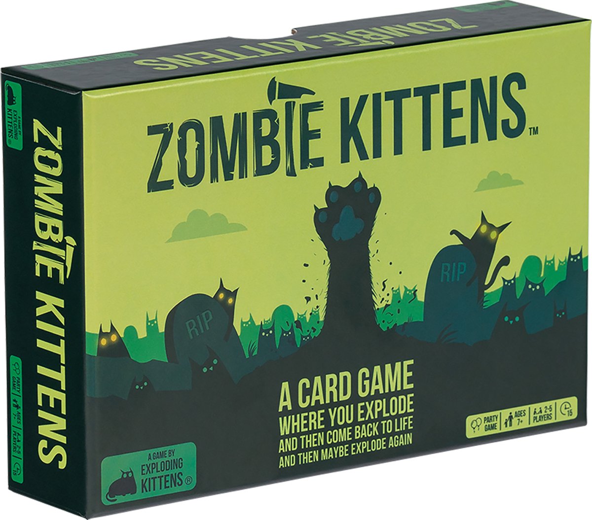 Exploding kittens zombie kittens - engelstalig kaartspel