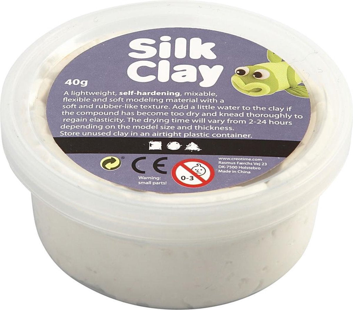Silk clay wit 40gr
