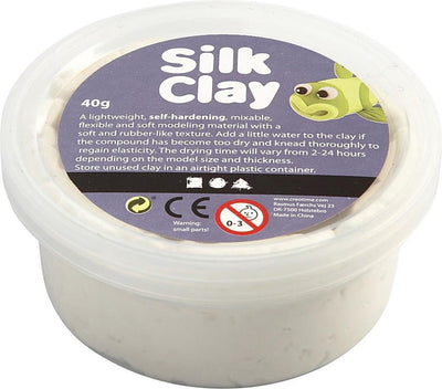 Silk clay wit 40gr