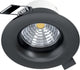 Eglo saliceto inbouwarmatuur - led - ø 8,8 cm - zwart - dimbaar