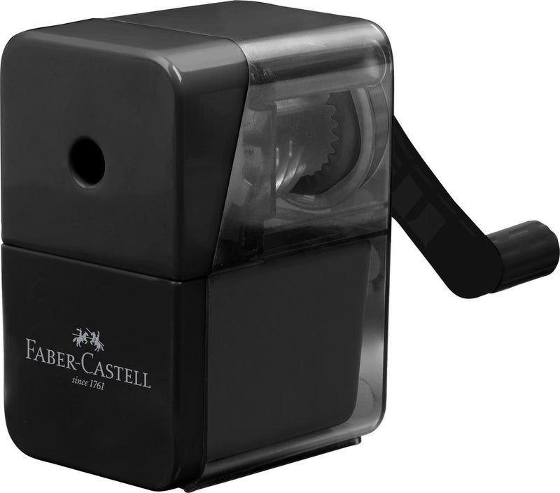 Faber-castell puntenslijper - tafelmodel - zwart - fc-180984