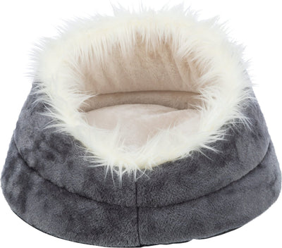 Trixie - hondenmand minou - rond - soft edition - grijs lichtgrijs - 47x26 cm