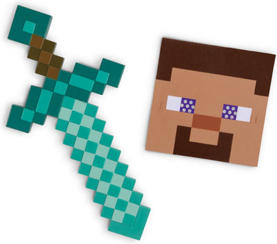Disguise minecraft (mojang), minecraft zwaard en masker set, one size child one size