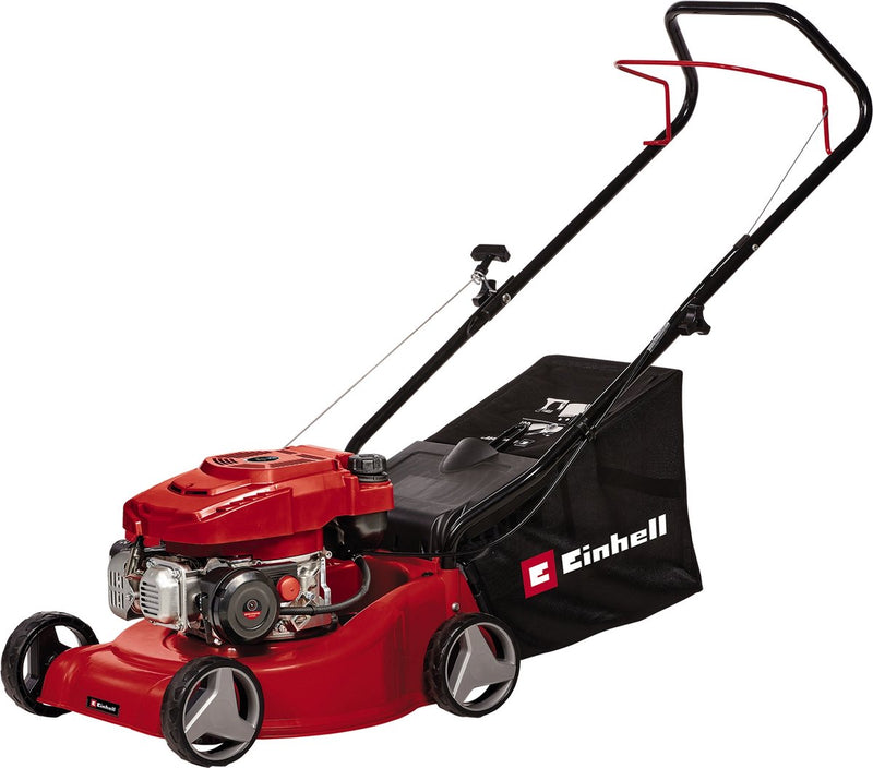 Einhell benzine grasmaaier gc-pm 40 2 - 132 cm³ - 2 kw - 4-takt - maaibreedte: 40 cm - aanbevolen gazonoppervlakte: tot 800 m² - 45 l opvangbak - maaihoogte: 25-60 mm