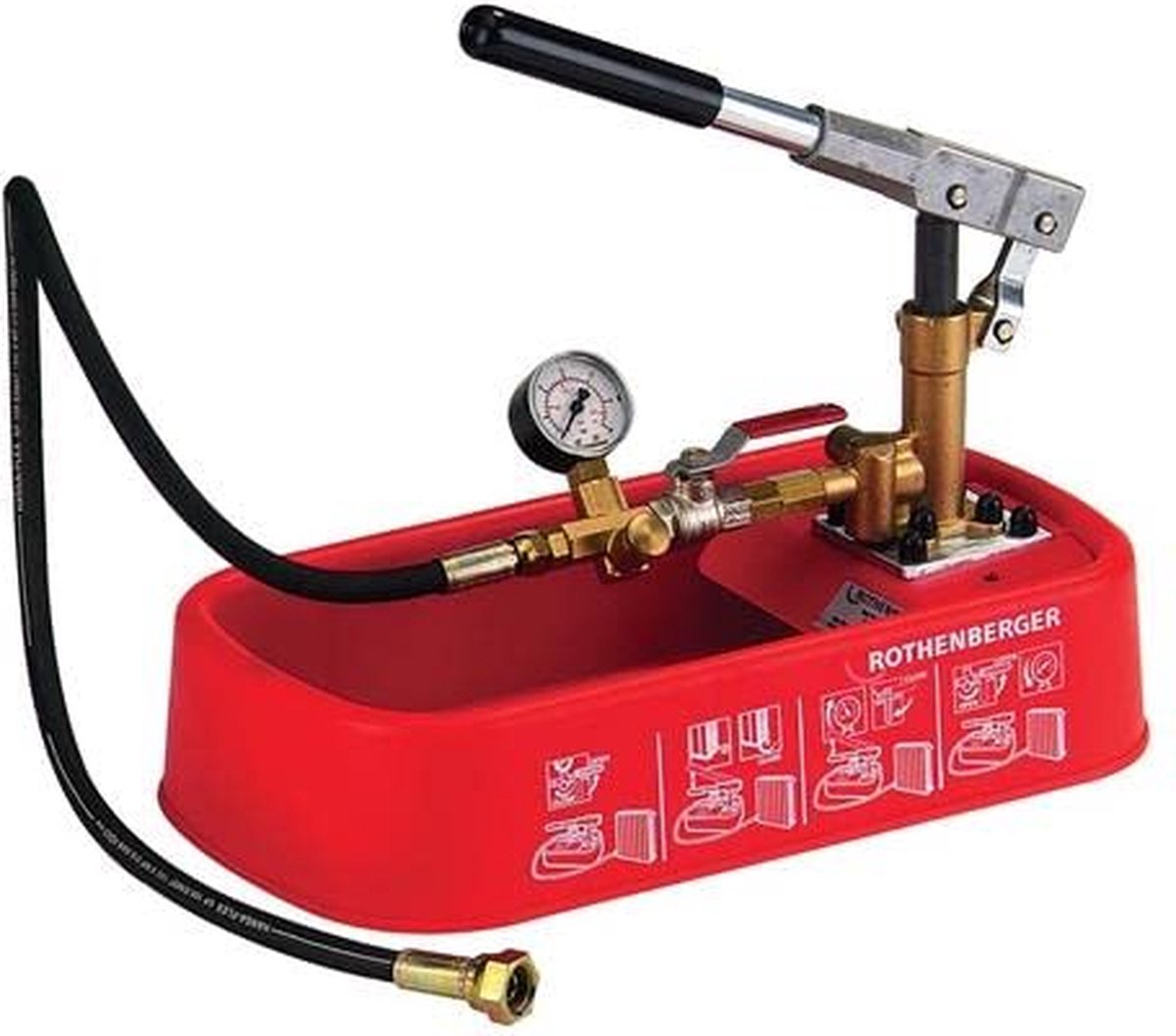 Rothenberger rp30 handmatige testpomp 0 - 30 bar 20 ml slag ( 61130 )