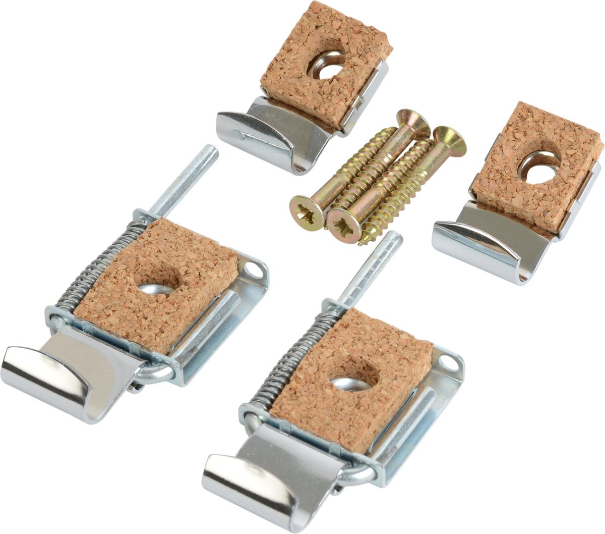 Hansgrohe spiegelklemmen 4 delig chroom