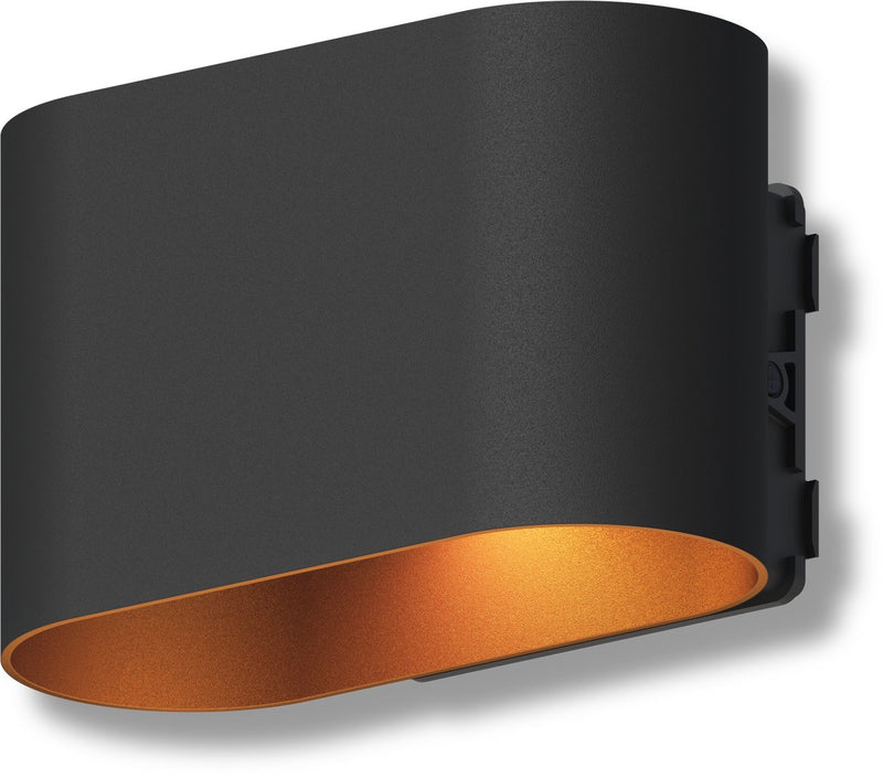 Calex potenza wandlamp - zwart