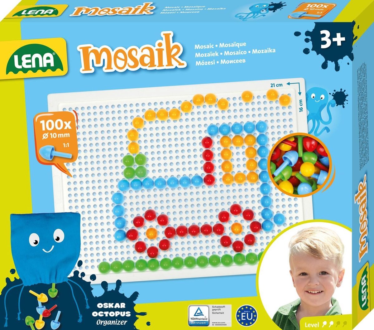 Lena mozaïek set kleur 100st 10mm