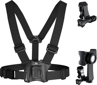 Maclean sport borstband voor mobiele telefoon gopro en andere camera's houder - universeel - draaibare bevestiging, mc-294