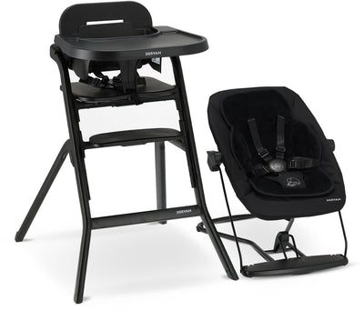 Deryan curve luxe kinderstoel - newborn set - wipstoel inlegkussen - zwart