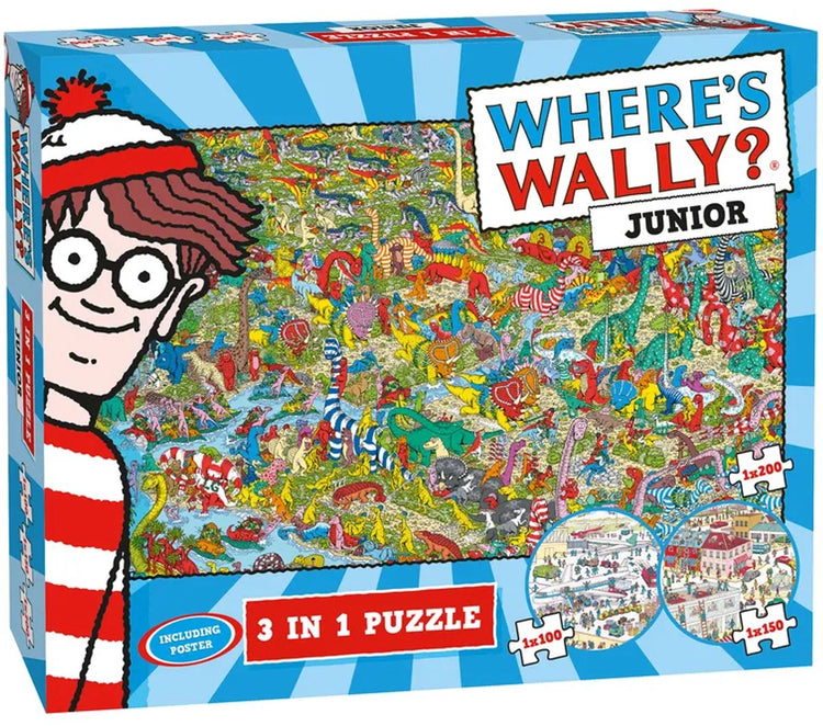 Plenty gifts puzzel where's wally 3 in 1