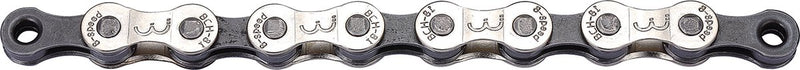 Bbb cycling powerline fietsketting – 8 speed fietsketting racefiets – 114 schakels - grijs en vernikkeld zilver – bch-81