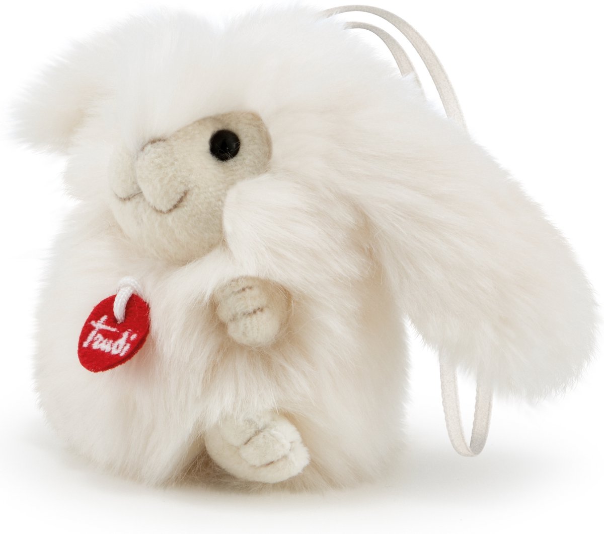 Trudi knuffel charm konijn 10 cm wit maat xxs