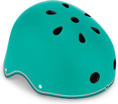 Globber helm - helm primo xs s emerald green - groen - led verlichting - abs helm met eps schuim - verstelbaar - xs-s 48-53cm