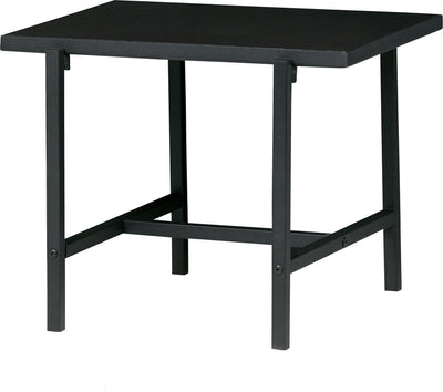 Woood turn around bijzettafel - hout metaal - marmer zwart - 40x50x44 cm