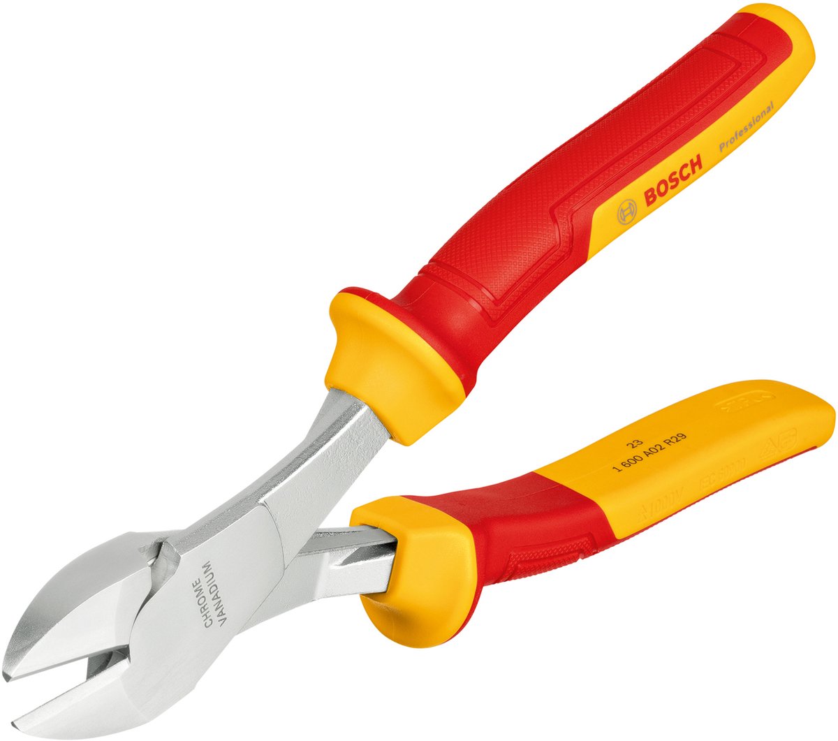Bosch professional serie - vde zijsnijtang - 200mm - versterkt - ergonomische soft grip