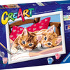 Ravensburger creart two cuddly cats - schilderen op nummer voor kinderen