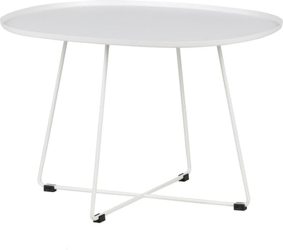 Woood otis bijzettafel xl - metaal - wit - 47x70x60
