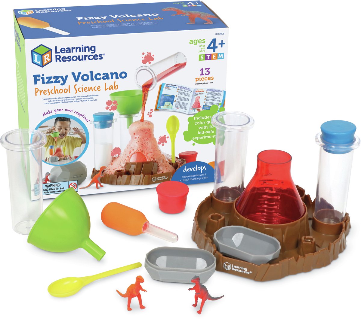 Learning resources fizzy volcano preschool science lab - 3+